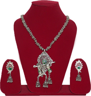 JMBW INTERNATIONAL Alloy Silver Jewellery Set(Pack of 2)