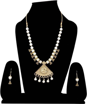 SKG Fashion Store Alloy White Jewellery Set(Pack of 1)