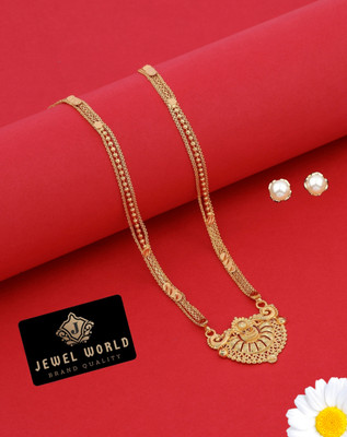 Jewel WORLD Brass, Copper Gold-plated Gold, Black Jewellery Set(Pack of 1)