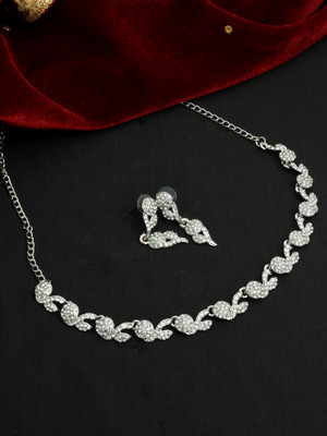 SAIYONI Alloy Silver Silver Jewellery Set(Pack of 1)