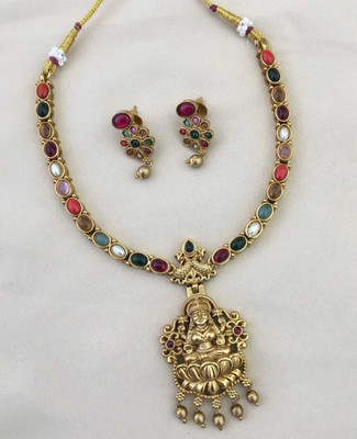 Joyful Alloy Gold-plated Multicolor Jewellery Set(Pack of 1)