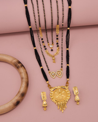 TheSanga Brass Gold-plated Gold Jewellery Set(Pack of 1)