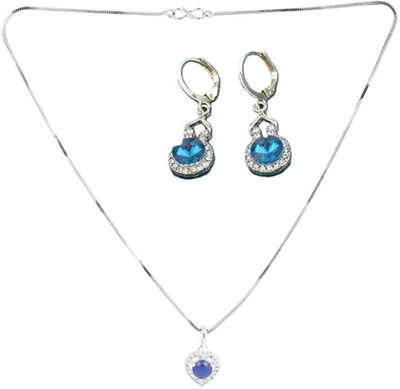 SKG Fashions Stone Blue, Blue Jewellery Set(Pack of 1)