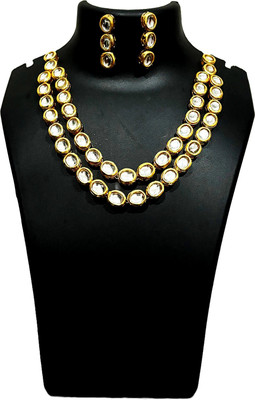 V.V. Sons Brass, Copper Gold-plated Gold Jewellery Set(Pack of 1)