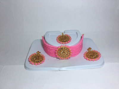 Chikku Alloy Gold-plated Rose Gold Jewellery Set(Pack of 1)