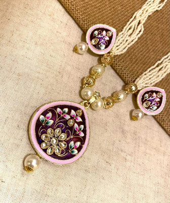 ZMS Alloy Gold-plated Multicolor Jewellery Set(Pack of 1)