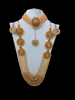 JMBW INTERNATIONAL Alloy Gold Jewellery Set(Pack of 1)