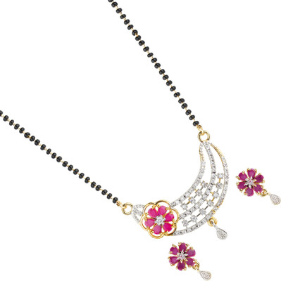 M Creation Alloy Gold-plated Gold Jewellery Set(Pack of 3)