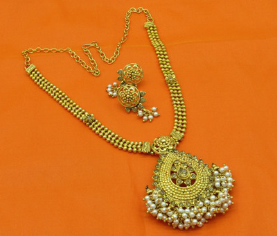 SHREE MAULI CREATION Alloy Gold-plated Gold Jewellery Set(Pack of 3)