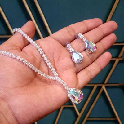 Gorgeous Gems Copper Silver Jewellery Set(Pack of 3)