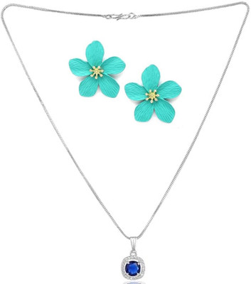 asthacollection Stone Blue, Blue Jewellery Set(Pack of 1)