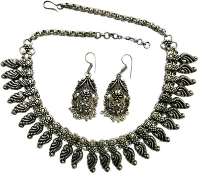 JDDCART Brass Silver Jewellery Set(Pack of 1)