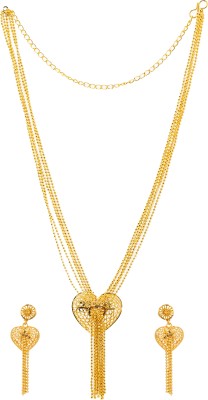 Manikya Brass Gold-plated Gold Jewellery Set(Pack of 1)