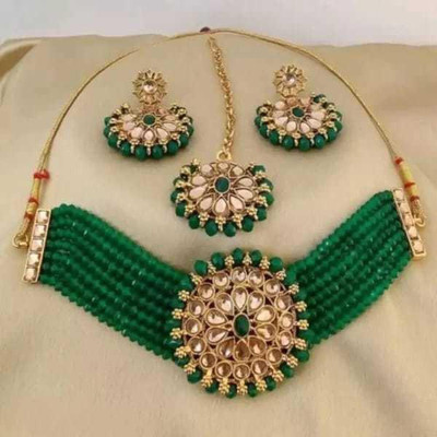 MAYRA TRADING Alloy Green Jewellery Set(Pack of 1)