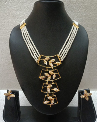 Purabi Shell Gold-plated Gold Jewellery Set(Pack of 1)