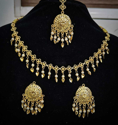 shyam enterprises Brass Gold-plated Gold Jewellery Set(Pack of 1)
