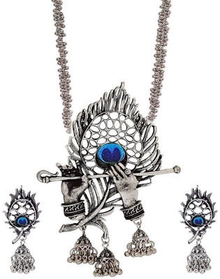 Pardha Jewels And Style Alloy Multicolor Jewellery Set(Pack of 1)