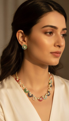 Umikas Alloy Gold-plated Rose Gold Jewellery Set(Pack of 3)