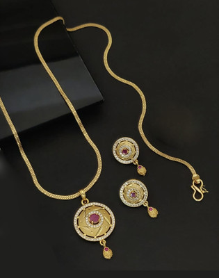 Dreamish Imitation Brass Gold-plated Gold Jewellery Set(Pack of 3)