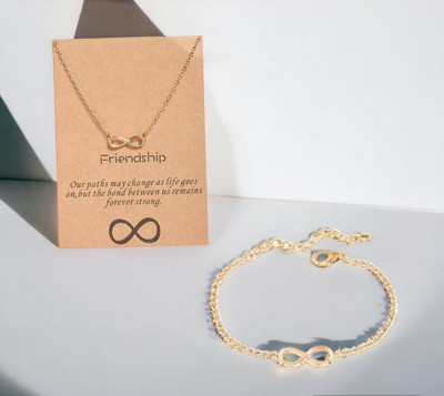 AVIRA ENTERPRISES Alloy Gold-plated Gold Jewellery Set(Pack of 2)