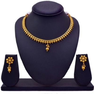 RIENTA JWL Copper Gold-plated Gold Jewellery Set(Pack of 1)