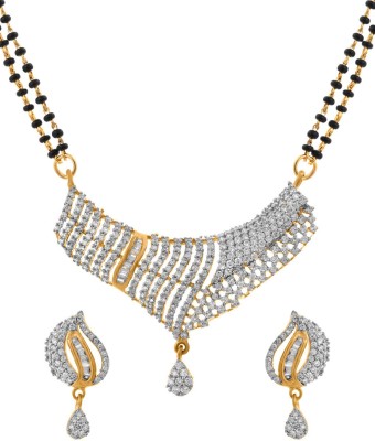 alysa Silver, Alloy Gold-plated, Rhodium Jewellery Set(Pack of 1)