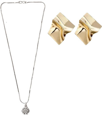 SKG Fashions Stone Silver, Gold Jewellery Set(Pack of 1)