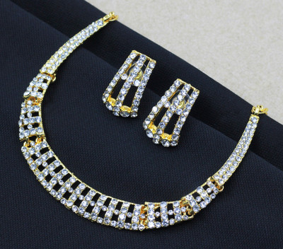 SAIYONI Alloy Gold-plated Gold Jewellery Set(Pack of 1)