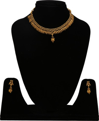 house of common Brass Gold-plated Gold Jewellery Set(Pack of 1)