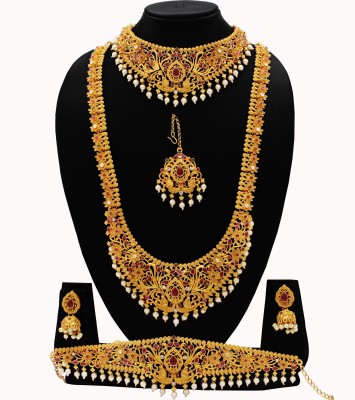 Nagneshi Art Alloy Gold-plated Multicolor Jewellery Set(Pack of 1)