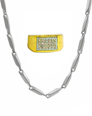 Neerajyoti Alloy Gold-plated Silver, Gold Jewellery Set(Pack of 2)