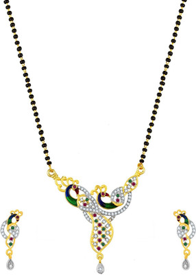 CLONEO Alloy Gold-plated White Jewellery Set(Pack of 3)