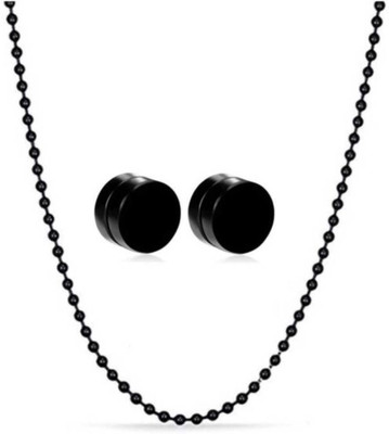 Juneja Enterprises Alloy Black Jewellery Set(Pack of 1)