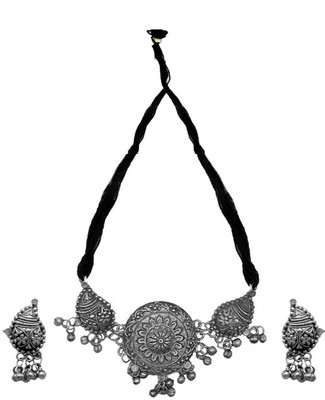 MAYRA TRADING Oxidised Silver 900 Silver Silver Jewellery Set(Pack of 2)