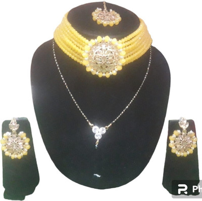 JMBW INTERNATIONAL Alloy Yellow Jewellery Set(Pack of 1)