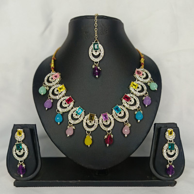 Kavya Creation Alloy Multicolor Jewellery Set(Pack of 1)