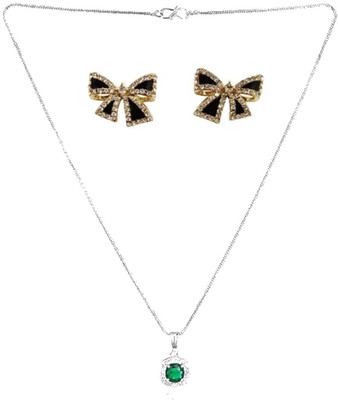 SRK Fashions Alloy Green, Black Jewellery Set(Pack of 1)