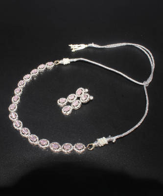 Shining Angel Copper Silver Pink Jewellery Set(Pack of 3)