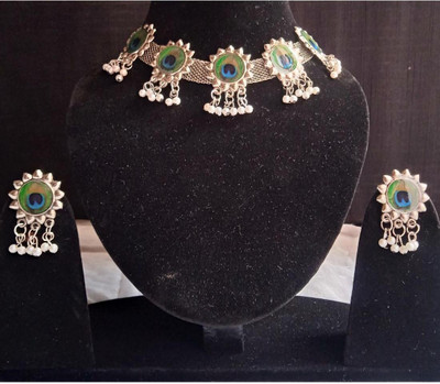 EIT Collection Alloy Silver Multicolor Jewellery Set(Pack of 1)