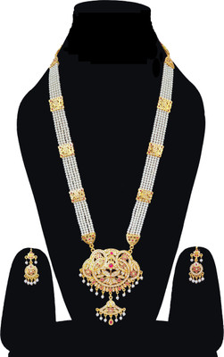 Rhosyn Brass, Mother of Pearl, Alloy Gold-plated Gold Jewellery Set(Pack of 2)