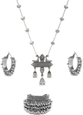 Shiv Alloy Silver Silver Jewellery Set(Pack of 1)