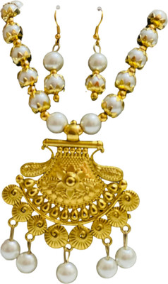 Ditya Metal Gold Jewellery Set(Pack of 1)