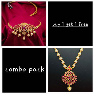 zxriz Alloy Gold-plated Multicolor Jewellery Set(Pack of 1)