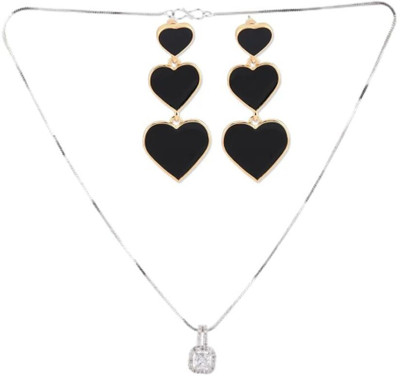 SRK Fashions Alloy White, Black Jewellery Set(Pack of 1)