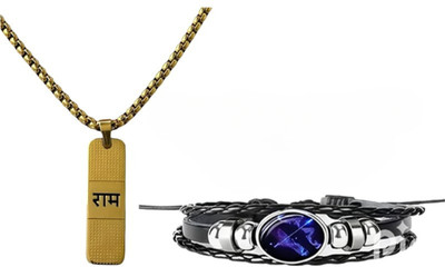 Elanora Jewels Alloy Sterling Silver Gold Jewellery Set(Pack of 2)