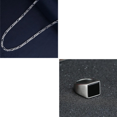 MAATRCHAAYA Stainless Steel Sterling Silver Silver Jewellery Set(Pack of 2)