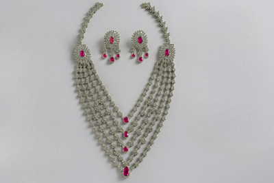 ABC Silver Silver Silver Jewellery Set(Pack of 1)