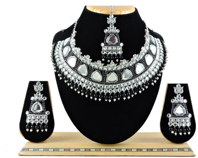 VATSALYA creation Alloy Gold-plated Black Jewellery Set(Pack of 1)