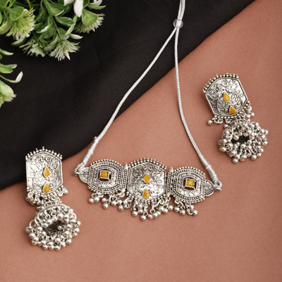 Shree Shyam Alloy Silver Jewellery Set(Pack of 3)