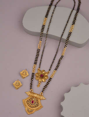 BELLADOR Alloy Gold-plated Gold Jewellery Set(Pack of 2)